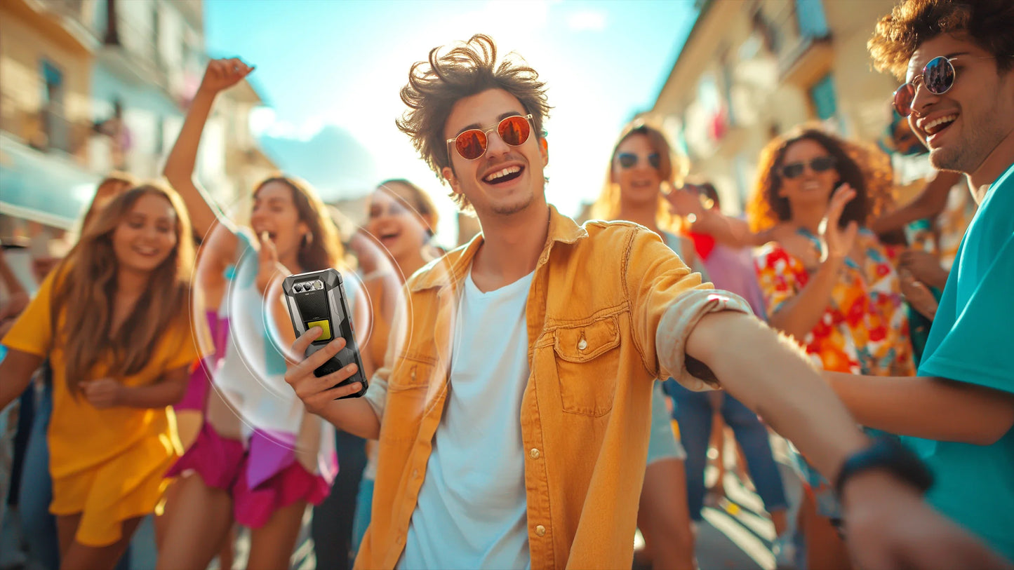 FOSSiBOT F106 PRO 4G Rugged Smartphone Android 14 15GB(8+7GB Extended) 256GB ROM 12000mAh 48MP 30W 6.58 Inch FHD+ Cellphone NFC