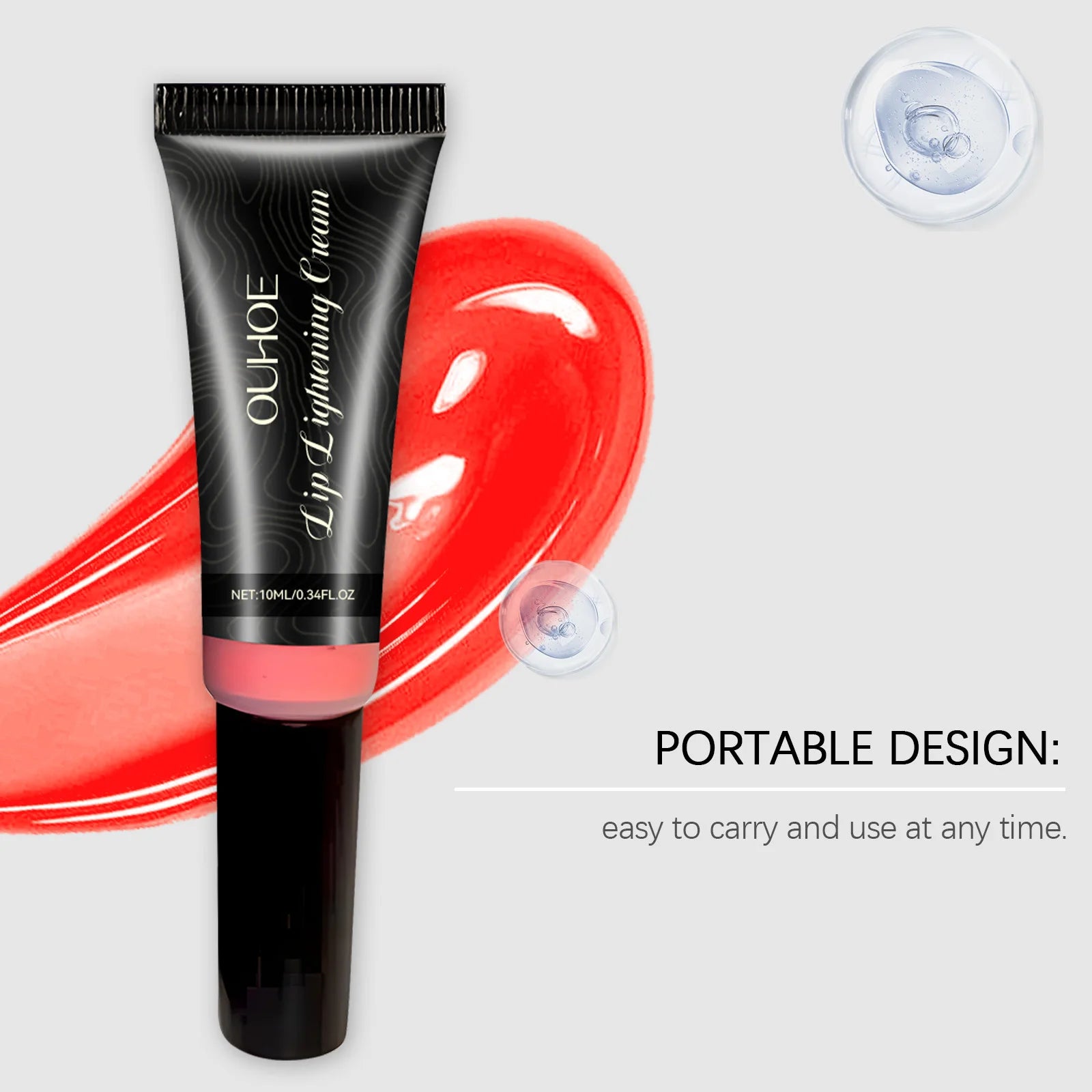 Lip Brightening Balm Moisturizing Care Long Lasting Hydration Smooth Lip Non Drying Non Irritating Safe for Dry Chapped Lip 10ml