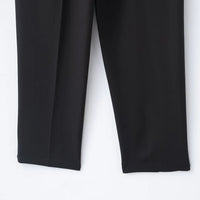 Faionable High Waist Belted Straight Leg Pants Women's Slim Fit Casual Autumn New Arrival Street Sle Polyester Fiber