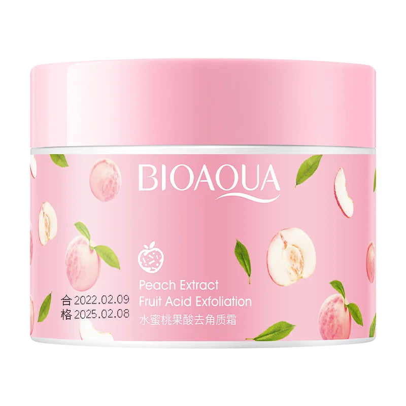 BIOAQUA Honey Peach Exfoliating Facial Cream Scrub Exfoliant Body Scrub Moisturizing Nourishing Exfoliator Face Cream Skin Care