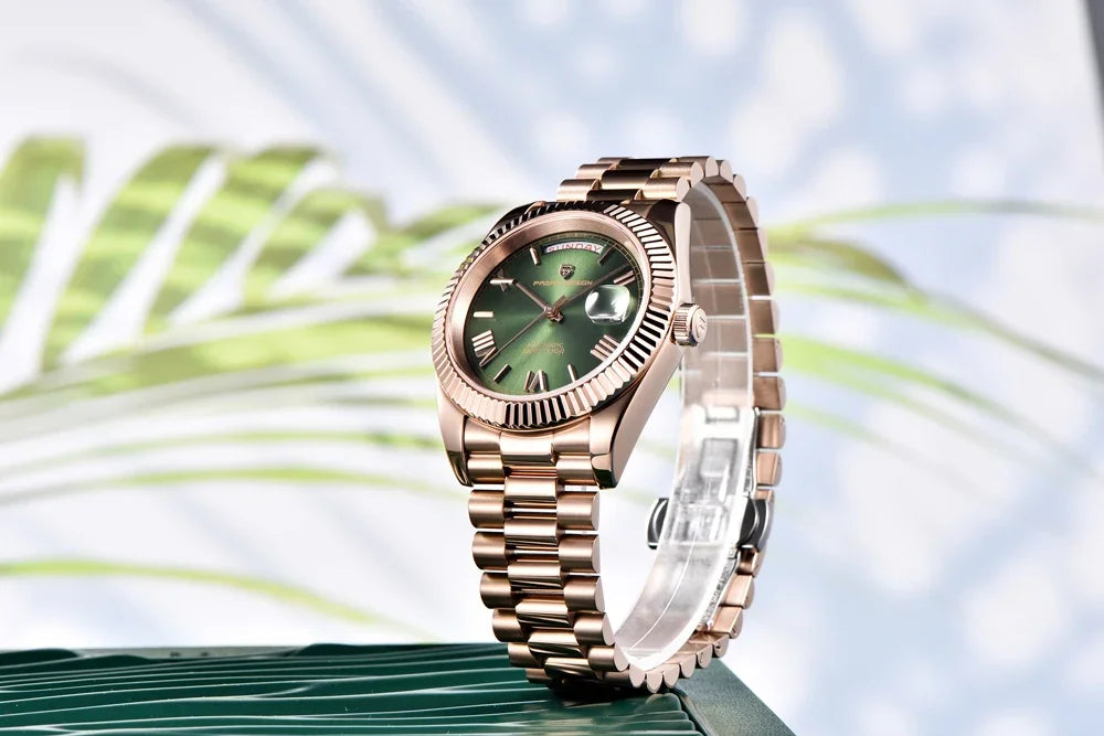 PAGANI DESIGN DD36 Men's Watches Rose Gold Luxury Automatic Watch For Men Mechanical Wristwatches Sapphire Mirror Clock Gift Man