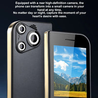 2025 New Push Button Mobile Phone 2.8' Three SIM 3SIM Bluetooth Flashlight MP3 Wireless FM Camera Vibration BigHorn CellPhone