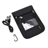 Travel Passport Bag Neck Document Bag Nylon Wallet Family Rfid Blocking Multi-Pockets Anti-Theft Credit Card Passport Holder New