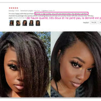 Kinky Straight Short Bob Human Hair Wigs for Women 13x4 Transparent Lace Frontal Peruvain Remy Hair Soft Yaki Straight Bob Wig