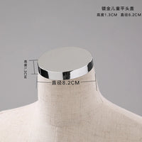 Female Male & Kids Electroplated Head Cover Mannequin Caps Accessories For Mannequins Props