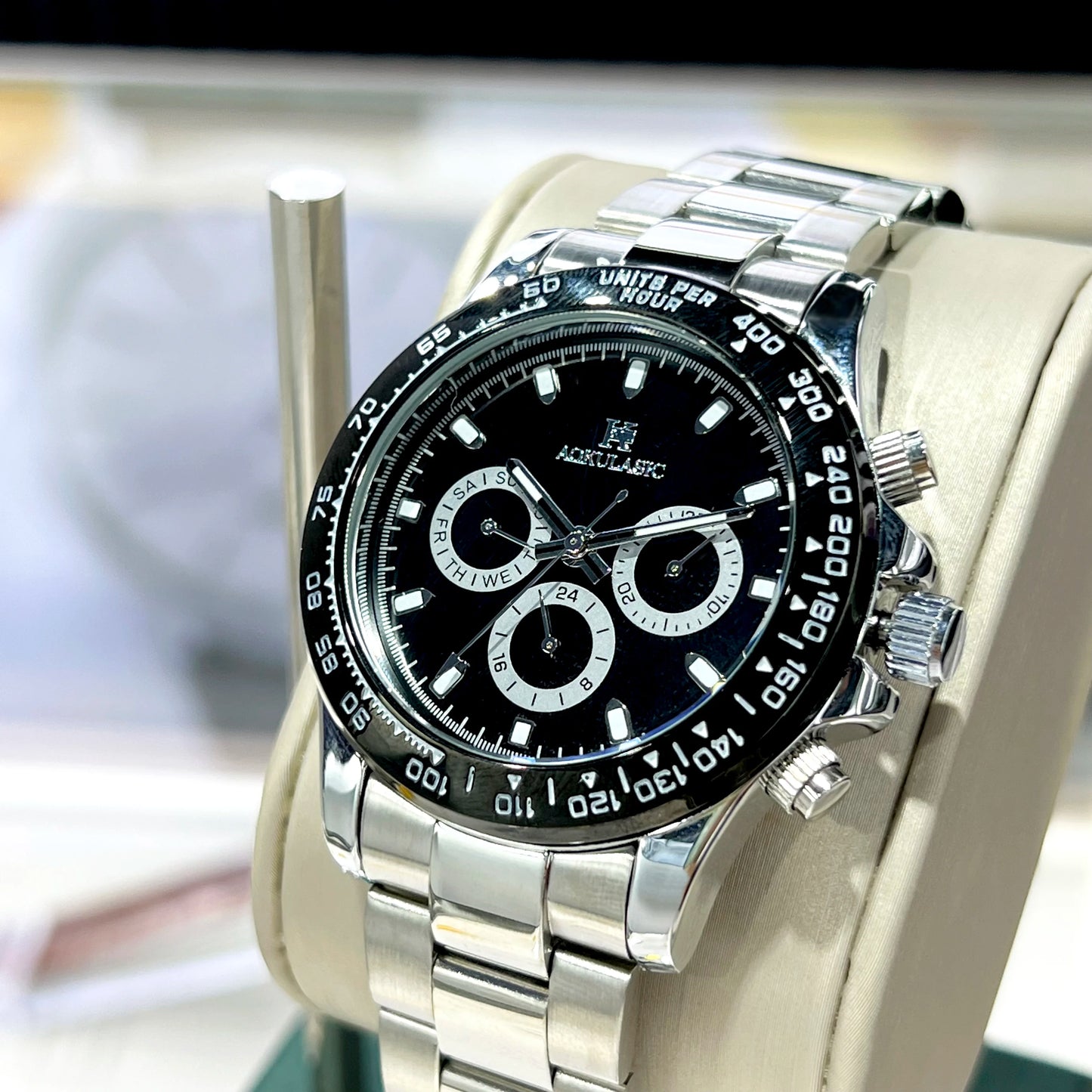 AOKULASIC Top Brand Fashion Men Wristwatch Automatic Mechanical Watches Day Display Reckon By Time Luminous Waterproof Watch