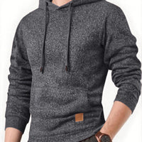 Sweatshirt New Spring Autumn Streetwear Fashion Outwear Men's Solid Color Hooded Hoodies Casual Loose Fleece Coats Men Clothing