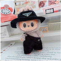 Para 15-17cm Labubu V1 V2 Idol muñeca traje sombrero monos ropa regalo Mini ropa de muñeca de peluche accesorios de atuendo