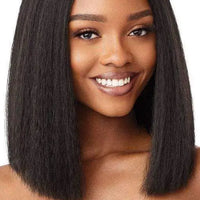 Kinky Straight Short Bob Human Hair Wigs for Women 13x4 Transparent Lace Frontal Peruvain Remy Hair Soft Yaki Straight Bob Wig