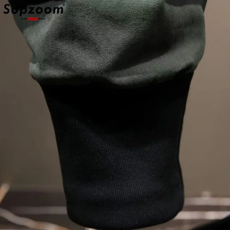 Supzoom New Arrival Hot Top Fashion Loose Cotton Pockets Selling Brand Overalls Multi Bag High Street Casual Winter Cargo Pants