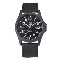 Men Genuine XINEW Brand Watches Students Fashion Casual Nylon Band Sports Army Gifts Date Quartz Wrist Watch Black Montre Homme