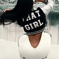 Kliou Letter Shape Patchwork Coats Women Casual Classic Panelled Long Sleeve Single Breasted Croped Jacket Female Street Outwear