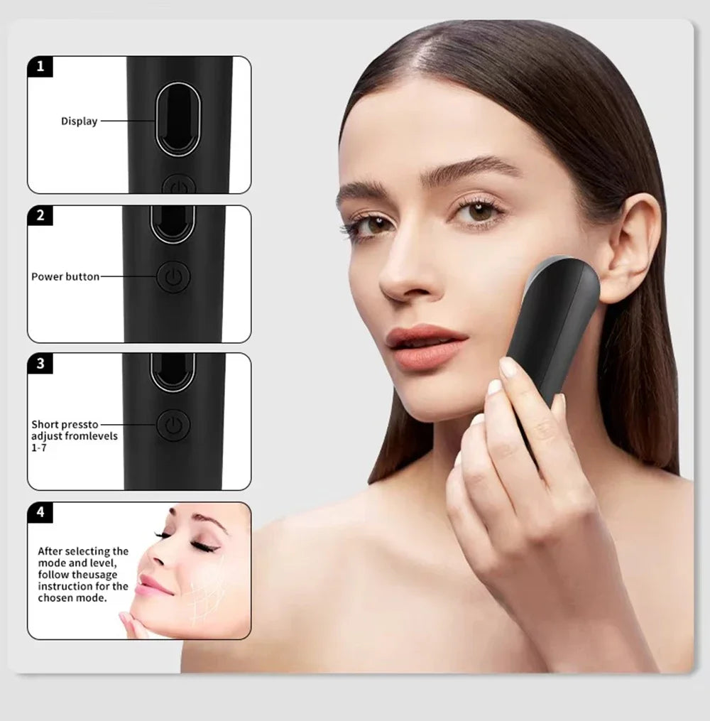 7 Colors Age-R Booster Pro Facial Skin Care Anti Wrinkle Beauty Device EMS Microcurrent Lift Massager Home Use Beauty Skin Care