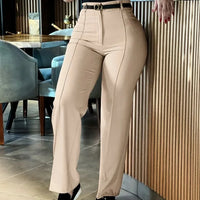 Sweet Patchwork High Waist Casual Pants Autumn Hot Sale Of The Season New Arrival Women's Fashion Fresh Style Loose Fit Trousers