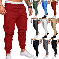 Men Pants Thin Fashion Casual Jogger Pants 2020 Streetwear Cargo Pants Men's Multi-pockets Trousers Fitness Gyms Sweatpants Mens