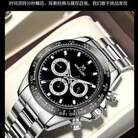 AOKULASIC Top Brand Fashion Men Wristwatch Automatic Mechanical Watches Day Display Reckon By Time Luminous Waterproof Watch