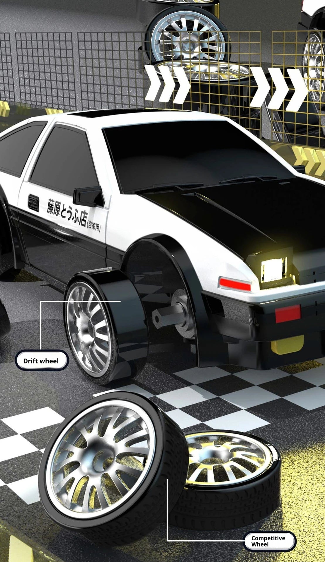 RC Car 1/24 Scale Professional Drift Racing High Speed 4WD Simulation Model RTR Electric Toy Gift for Adults Kids In Stock