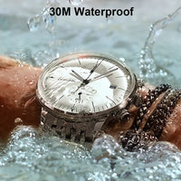 Mens Fashion Mechanical Watches Business Automatic Wristwatch Stainless Steel Luminous Designer Clock Reojes De Hombre New 2023