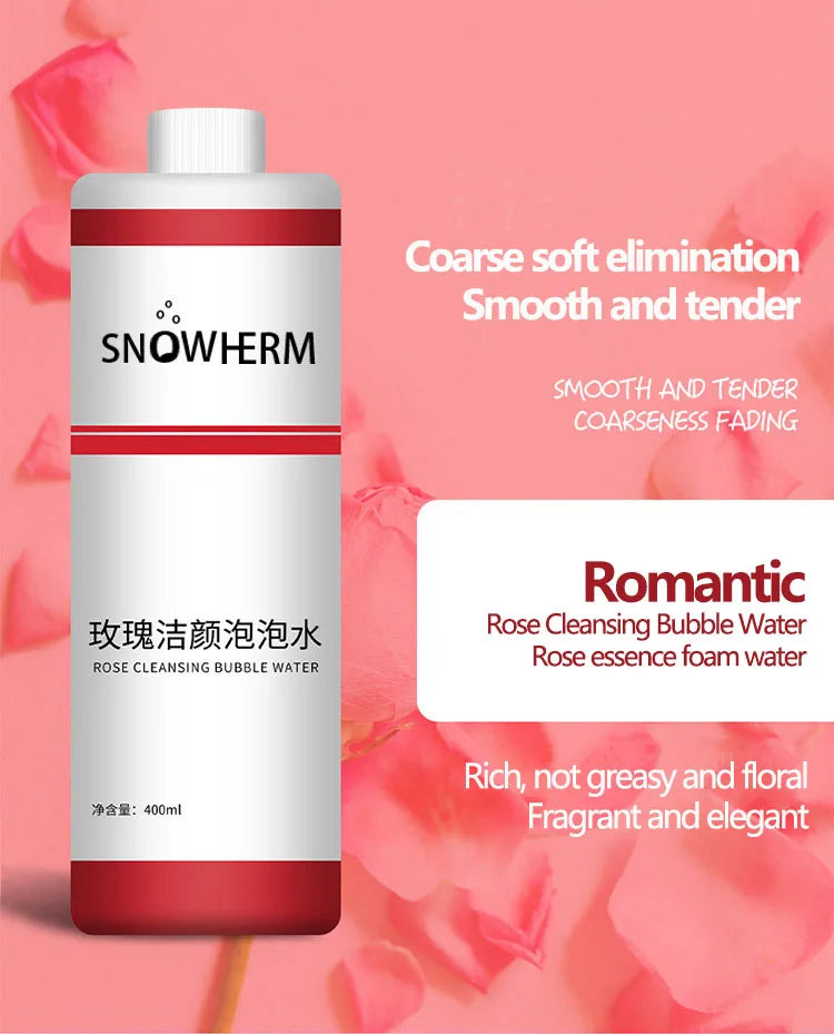 Rose Cleansing Bubble Water Active Oxygen Magic Solution For Automatic Machine Beauty Instrument Facial Skin Care Dropshipping
