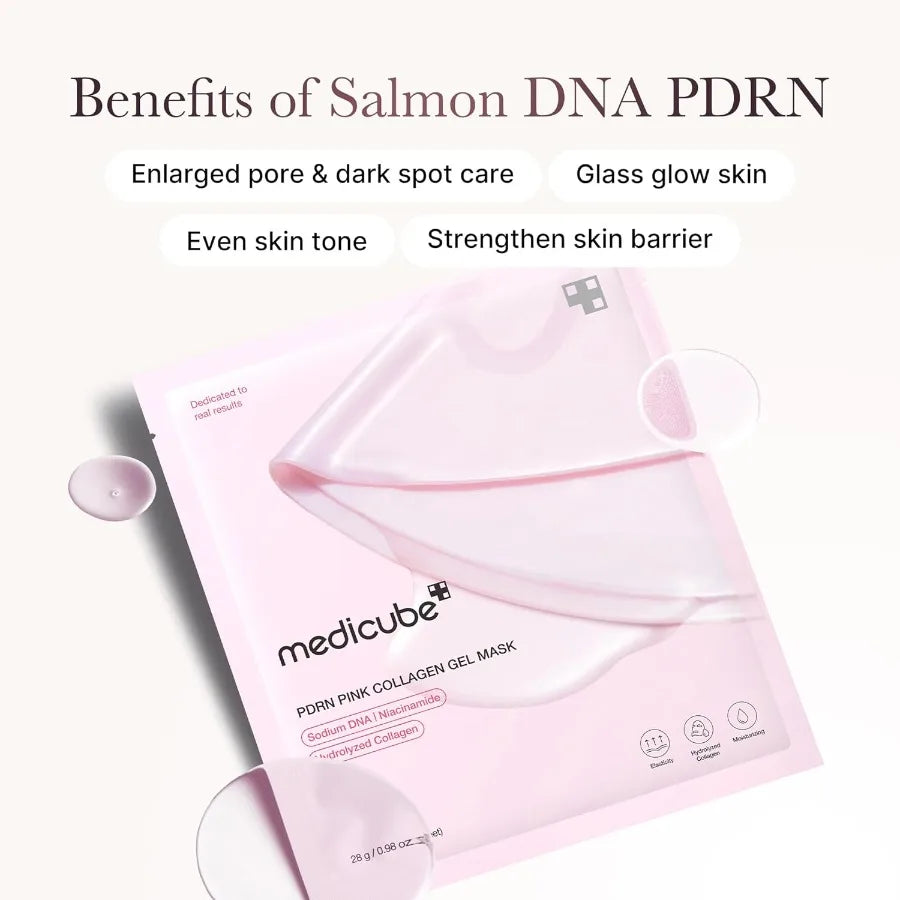 Salmon DNA PDRN pink collagen jelly gel mask overnight face mask for glass glow skin elasticity hydrating firming and moisturiz
