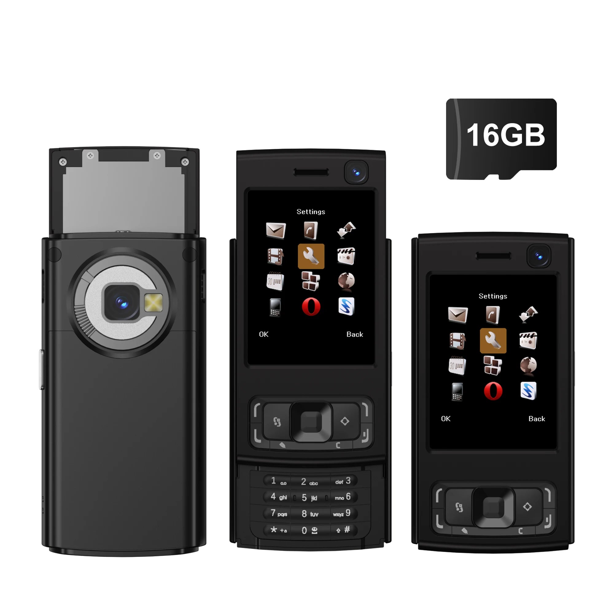 SERVO N95 PRO 2G GSM Slide Screen Mini Mobile Phone Magic Voice Call Recording MP3/MP4 Player Blacklist Small Cellphone FM Radio