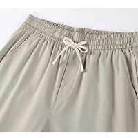 Summer Men's Elastic Waist Casual Pants Drawstring Jogger Pants Sports Wear Running Sweatpants 5XL