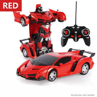 Electric RC Car 2 In 1 Transformation Robots Sports Vehicle Model Robots Boys Toys Remote Cool RC Deformation Cars Kid Toy Gifts