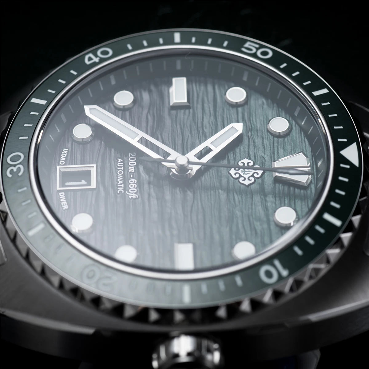 2025 New IXDAO IPOSE Automatic Mechanical Men Watch JD-X07S Dragon Scale Pattern Watch Stainless Steel BWG-9 Diving reloj hombre