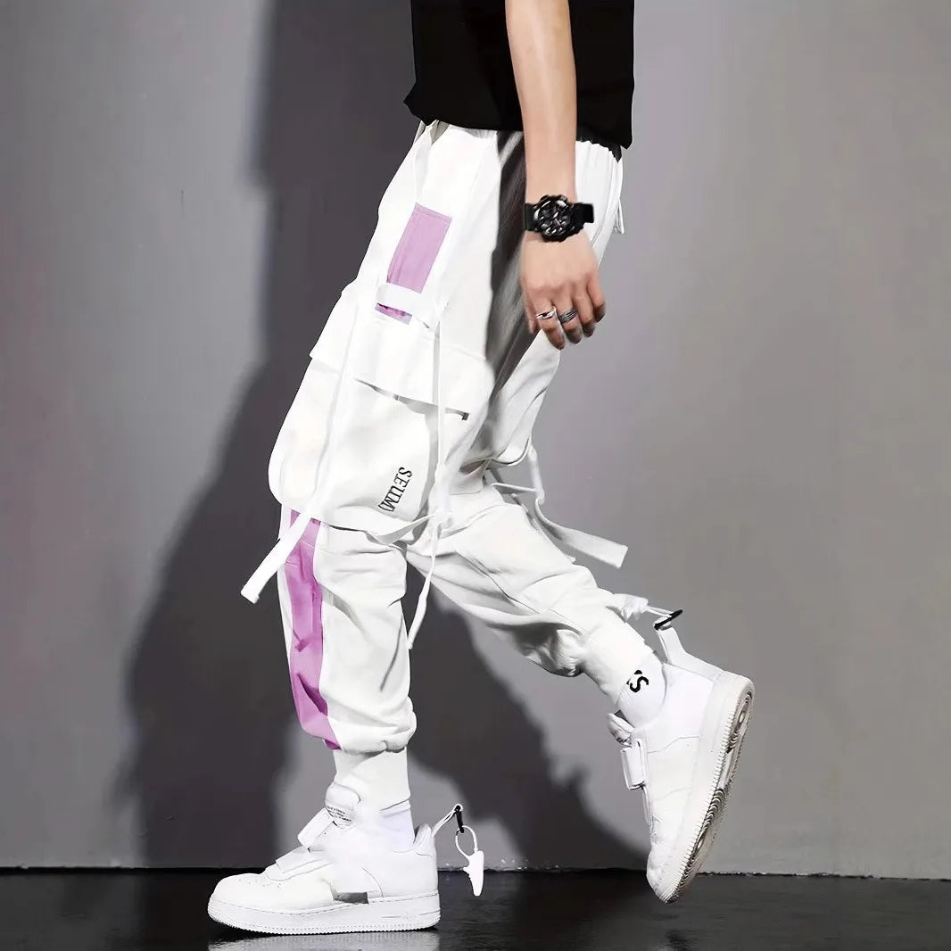 Men's new pants, men's Korean style trendy loose fitting student ins nine point chic casual workwear pants, trendy brand ankle b