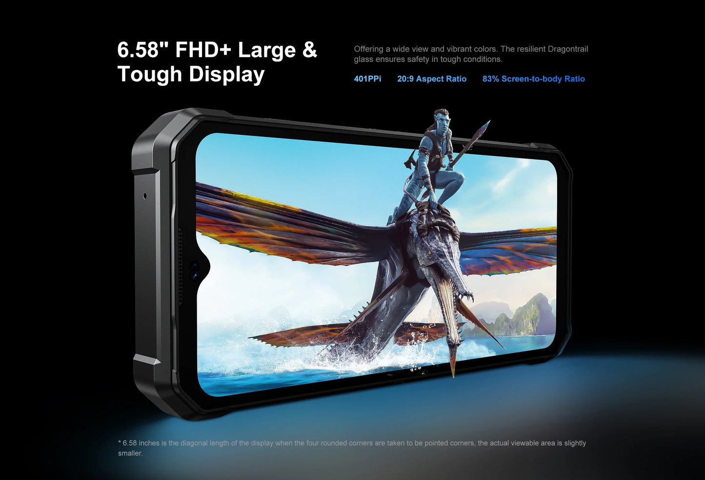 FOSSiBOT F106 PRO 4G Rugged Smartphone Android 14 15GB(8+7GB Extended) 256GB ROM 12000mAh 48MP 30W 6.58 Inch FHD+ Cellphone NFC