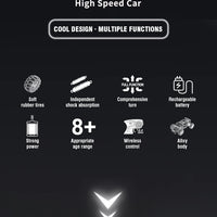 Rc Car 1/14 20Km/h High Speed Remote Control Alloy Car Off Road Crawler Climbing Truck All Terrains Toys Racing Profession Car