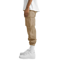 New 2025 Pocket Design Solid Cargo Pants Trousers for Men Full Length Casual Loose Drawstring Pockets Pants Male Cargo Pants 5XL