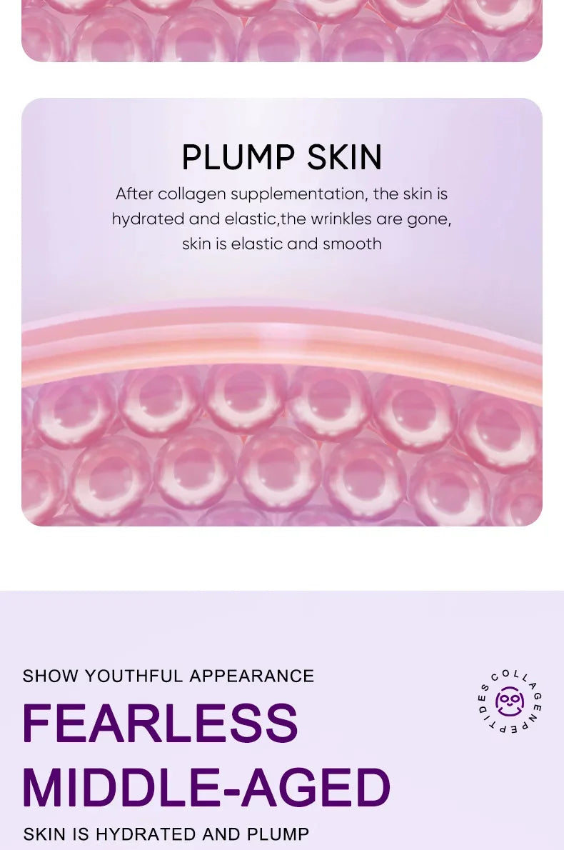 Collagen Anti Wrinkle Facial Mask Anti Aging Fade Fine Lines Firm Skin Moisturizing Brightening Smooth SkinCare Korean Cosmetics