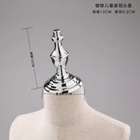 Female Male & Kids Electroplated Head Cover Mannequin Caps Accessories For Mannequins Props