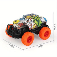 RC Cars for Kids, Double Sided Drawing Remote Control Car with 2 Remotes Battery Powered Graffiti Off-road Vehicle Toy