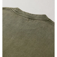 ZODF New Summer Batik Washed T-Shirts For Men Unisex Retro Loose High Street 275gsm Cotton T Shirt Brand Design HY0594