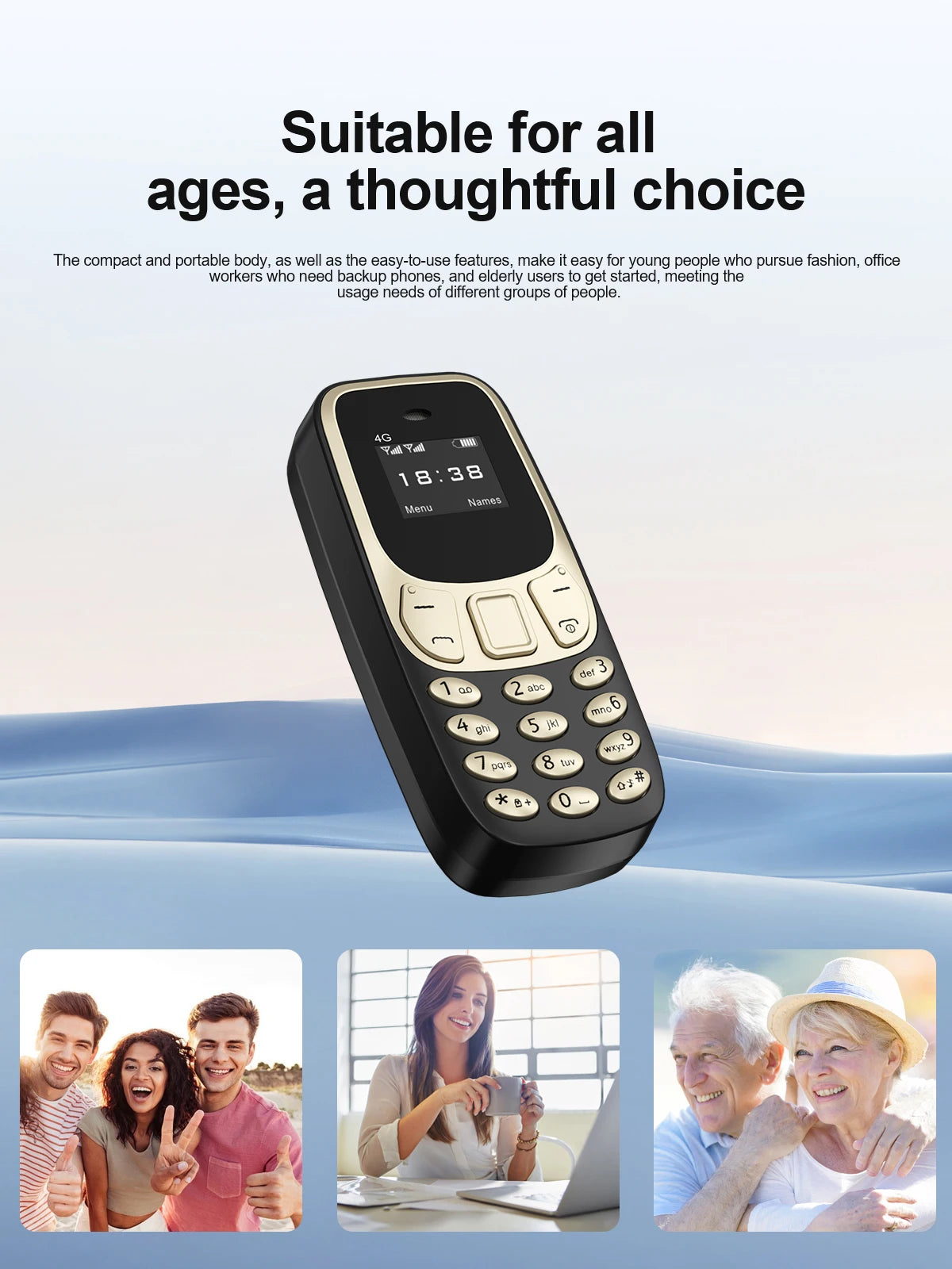 SERVO BM10 4G Mini Button Function Phone Speed Dial Auto Call Recorder Blacklist 2 SIM Small Mobile Phone Multilingual 2025 New