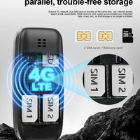 SERVO BM10 4G Mini Button Function Phone Speed Dial Auto Call Recorder Blacklist 2 SIM Small Mobile Phone Multilingual 2025 New