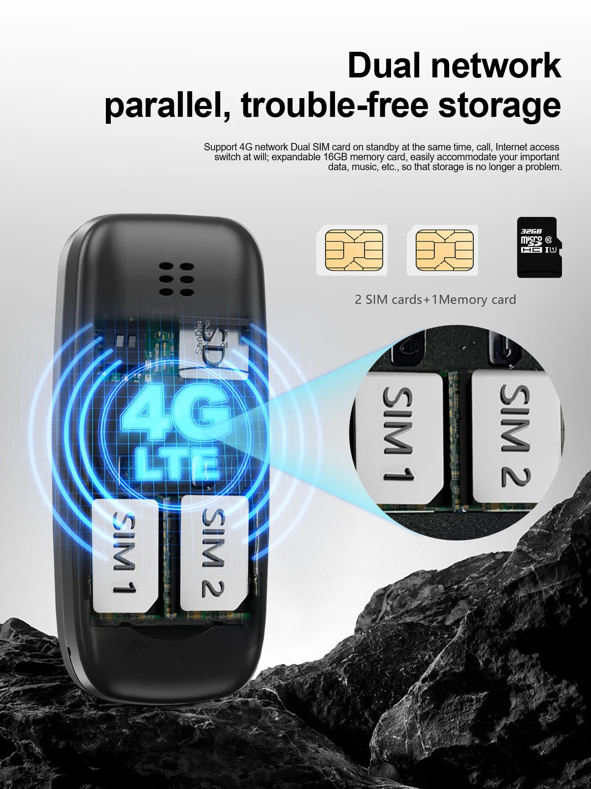 SERVO BM10 4G Mini Button Function Phone Speed Dial Auto Call Recorder Blacklist 2 SIM Small Mobile Phone Multilingual 2025 New