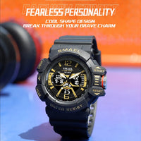 SMAEL Sport Watch for Men Waterproof Wristwatches Student Dual Display Digital Multi-function Stopwatch Clocks 8065 Male Watches