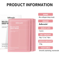 Bio-Collagen Real Deep Mask Supplement Collagen Hydrating Overnight Hydrogel Mask Elasticity Improvement Pore Minimizing Firming