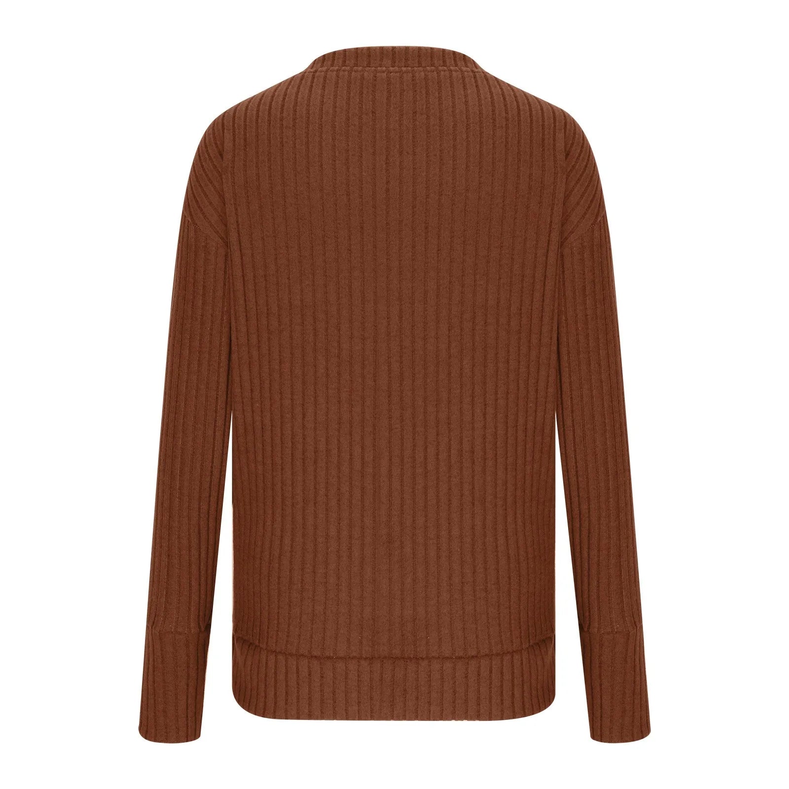 Women's Long Sleeve V-Neck T-Shirt Pit Stripe Milled Fashion Temperament Top