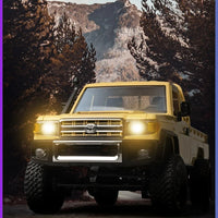 Rc Car MN82 1:12 Retro with LED Lights, Full Scale Analog LC79, Professional Four-wheel Drive Truck, Toy Truck Model RC