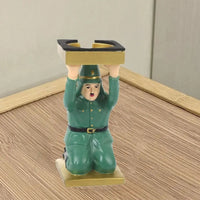 Simulated Funny Expressions Figurine Sensory Toy Ornaments Kneel Down Resin Statue Crafts Model Spoof Tray Stand Children Toys