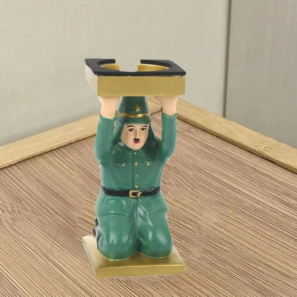 Simulated Funny Expressions Figurine Sensory Toy Ornaments Kneel Down Resin Statue Crafts Model Spoof Tray Stand Children Toys