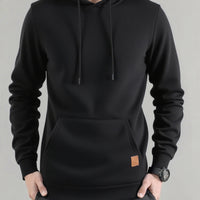 Sweatshirt New Spring Autumn Streetwear Fashion Outwear Men's Solid Color Hooded Hoodies Casual Loose Fleece Coats Men Clothing