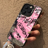 Personalized English Writing Lip Phone Case For IPhone 16 Cases For IPhone 15 14 13 12 11 Pro Max Cover Case Funda Bumber Coque