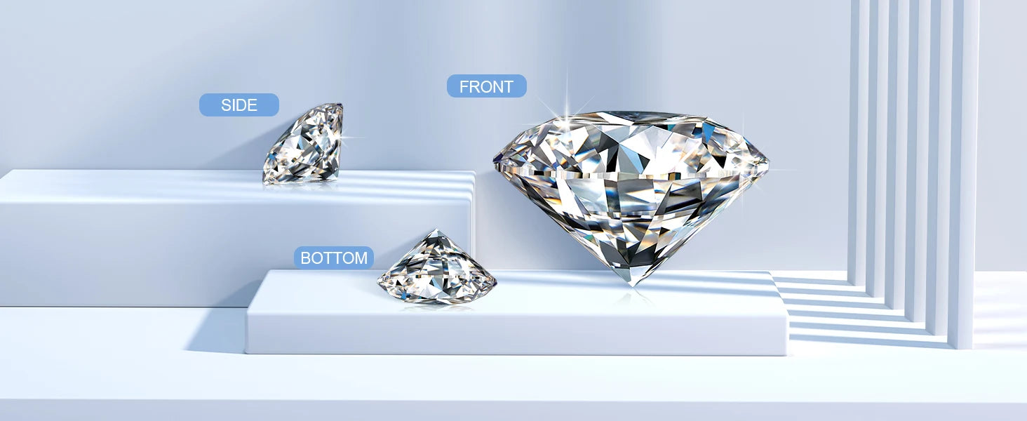 Premium D Color Moissanite Stone with GRA Certificate 0.1-10.0ct Moissanita Loose Gemstones Pass Diamond Tester Wholesale Prices