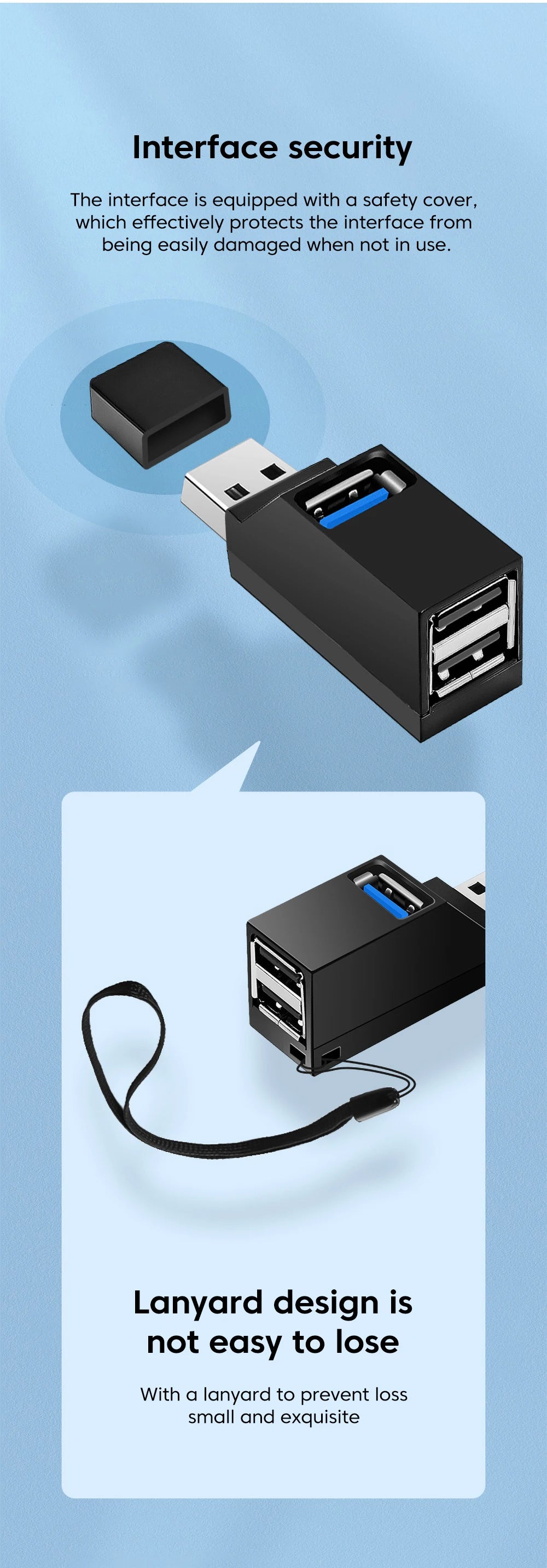 Elough HUB USB Type C High Speed Cable Splitter USB 3.0 Multipuertos HUB Adapter Extender For PC Portable USB Disk Card Reader