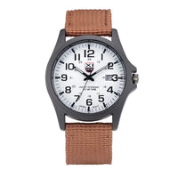 Men Genuine XINEW Brand Watches Students Fashion Casual Nylon Band Sports Army Gifts Date Quartz Wrist Watch Black Montre Homme